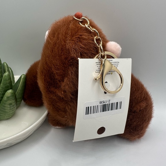 Gorilla Plush Bag Charm Key Chain - Picture 2 of 7